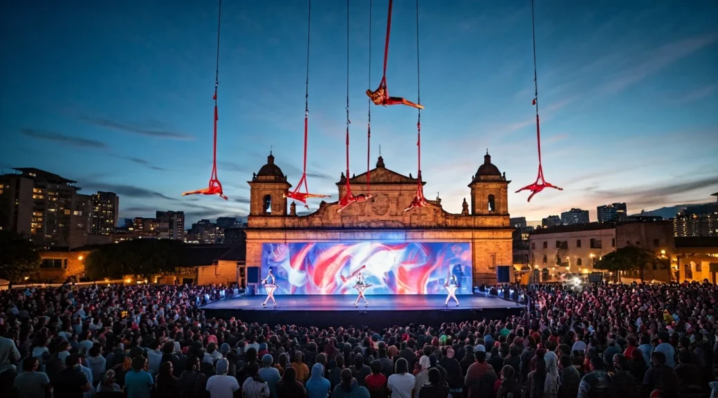 FIAV Bogotá 2026: ‘Aria’ abre el festival con ballet aéreo