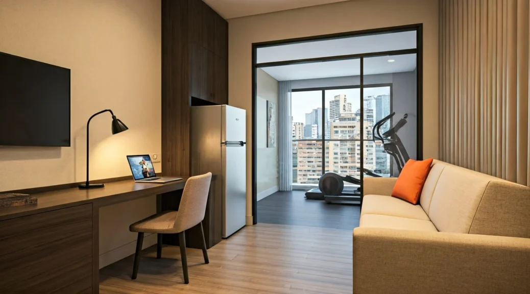 apartasuites con gimnasio